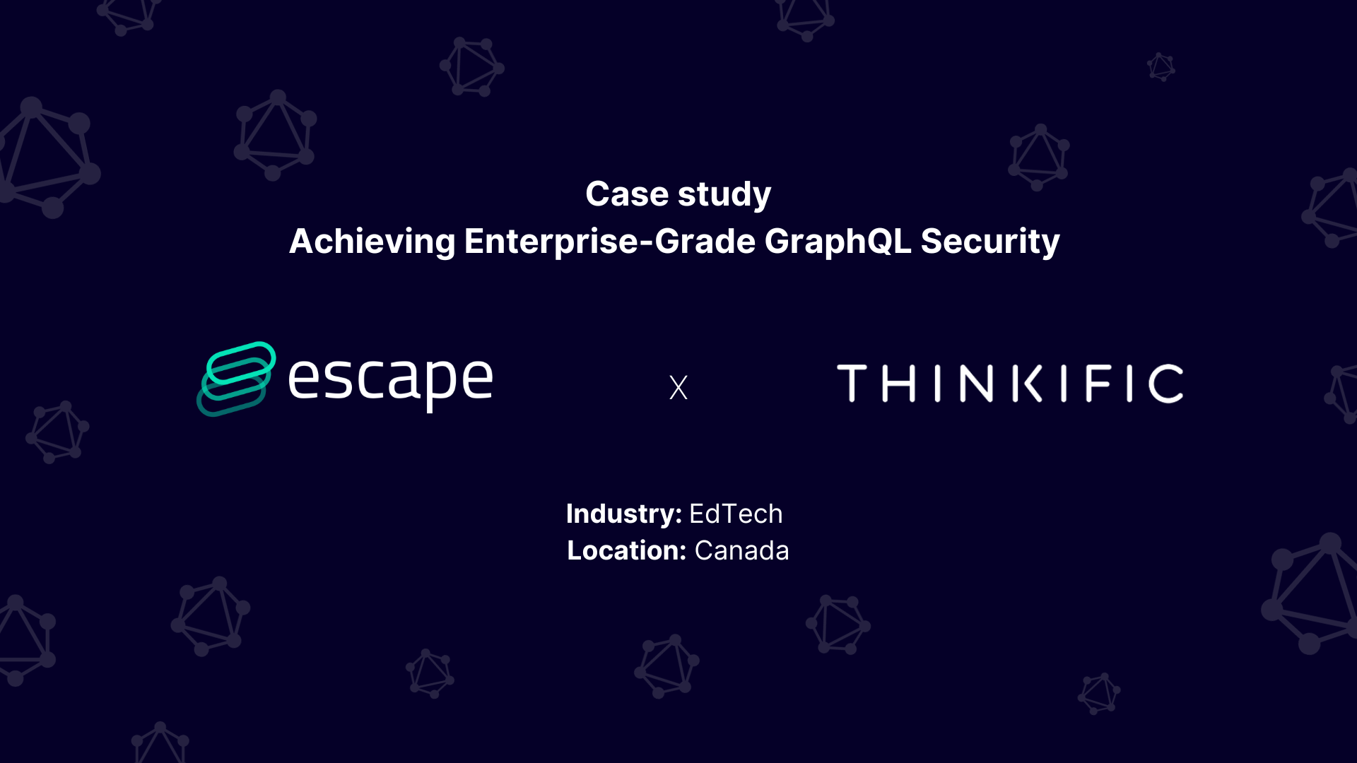 Case Study: How Thinkific has achieved enterprise-grade GraphQL security with Escape