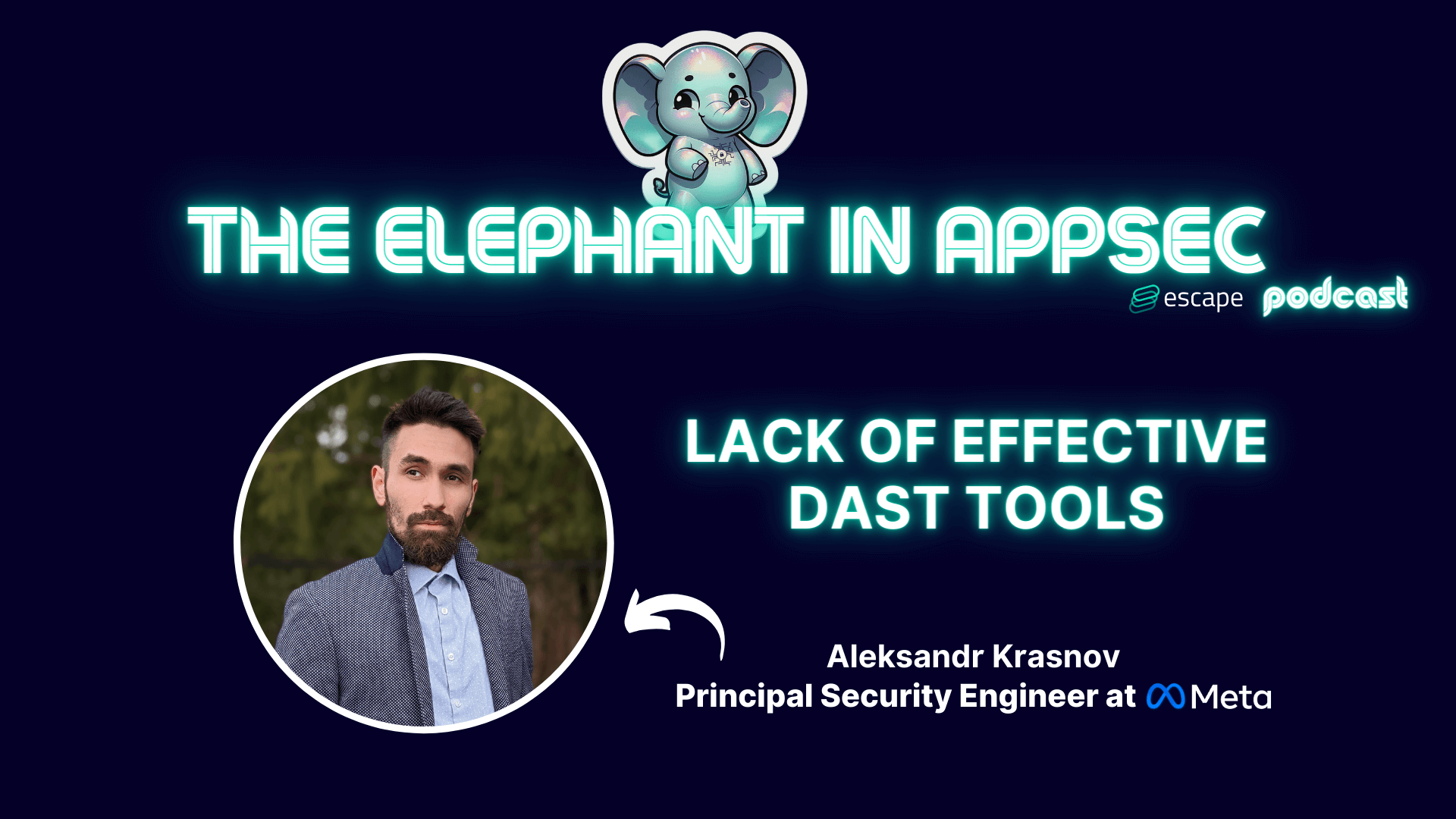 The Elephant in AppSec Podcast⎥Lack of effective DAST tools⎥Aleksandr Krasnov (Meta,  Thinkific, Dropbox)