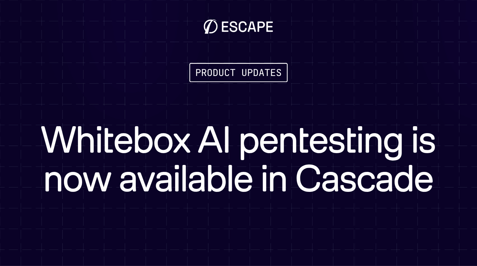 Whitebox pentesting is now available in Escape's AI Pentesting - Cascade