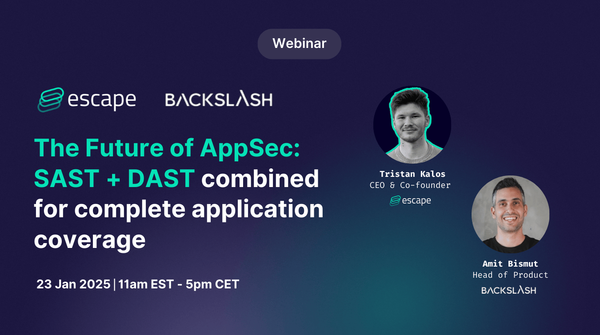 Webinar cover on combining SAST and DAST for complete application security coverage