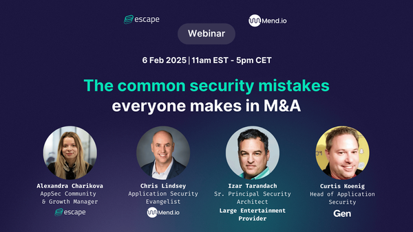 Webinar: The security mistakes everyone makes in M&A